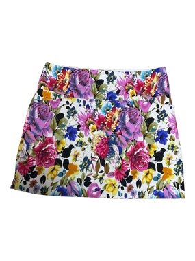 S.C. & CO. Vibrant Floral High Waisted Skort with Pockets XL/ XG